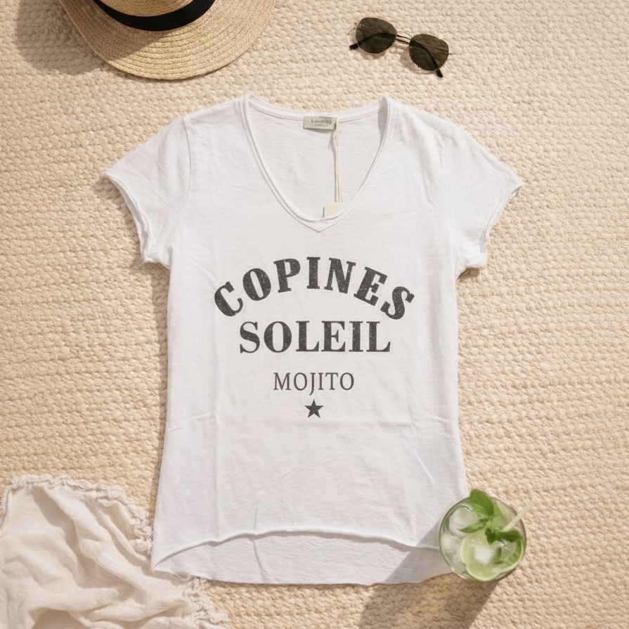 T-shirt "Copines soleil mojito"