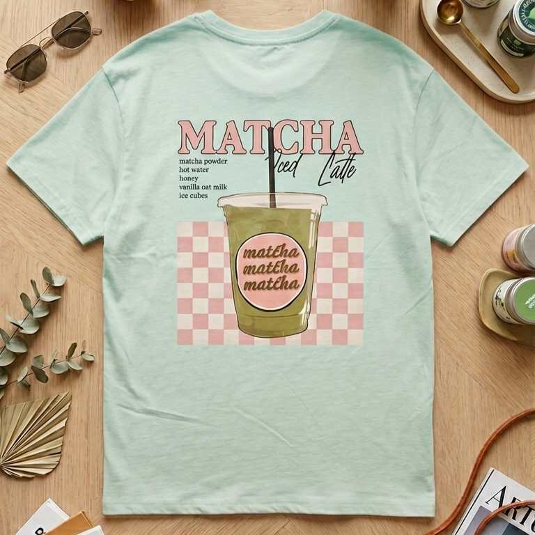 T-shirt ‘’Matcha iced latte’’